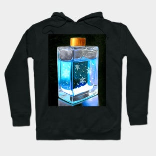 Christmas winter spell bottle snowflakes Hoodie